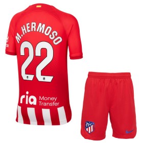Jalkapallo Pelipaidat/Peliasut Atlético Madrid M.Hermoso 22 Lasten Kotipelipaita 2023-24